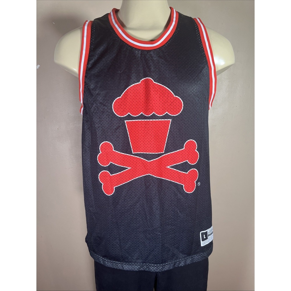 Johnny Cupcakes Basketball authentic athletic wear mesh Jersey Large‎ 2015